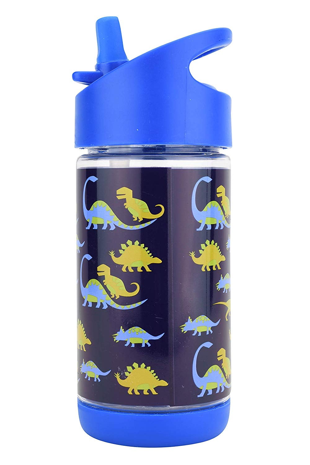 Jurassic World Water Bottle with Straw for Kids-Official Merchandise by Polar Gear Green Reusable PP Plastic 600ml 