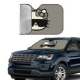 thumbnail image 4 of Windshield Sun Shade Foldable Car Front Window Sunshade For Car Suv Trucks Vans - Best Heat Shield Blocker Visor Cover Blocks Uv Rays And Keeps Your Vehicle Cool-Medium, 4 of 5
