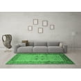 thumbnail image 3 of Ahgly Company Indoor Round Oriental Emerald Green Traditional Area Rugs, 3' Round, 3 of 4