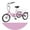 Pink, variant on ABORON 16 inch Tricycle Trikes for Beginner Riders, Single Speed 3 Wheel Bikes, Low Step Through Three-Wheeled Bicycles with Rear Basket