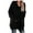 Black, variant on Fesfesfes Women Cardigan Women Solid Color Cardigan Wool Sweater Pocket Recreational Long Sleeve Tops