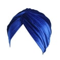 thumbnail image 6 of Travelwant Flannel Stretchy Turban Cap Head Cover Chemo Head Wraps Bennie Twisted India's Hat for Women, 6 of 6