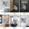 thumbnail image 2 of Bathroom Towel Racks, Black Wall Mounted Towel Bars for Shower and Kitchen, Waterproof Door Bars with Double Hook, 2 of 5