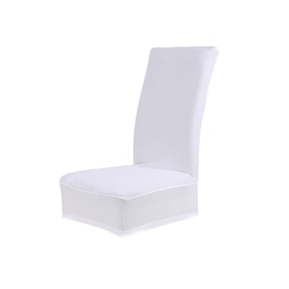CIMAXIC wedding Universal Stretch Dining Room Stool Chair Cover Slipcover Wedding Party Decor (White),23.62"X14.96"X3.94"