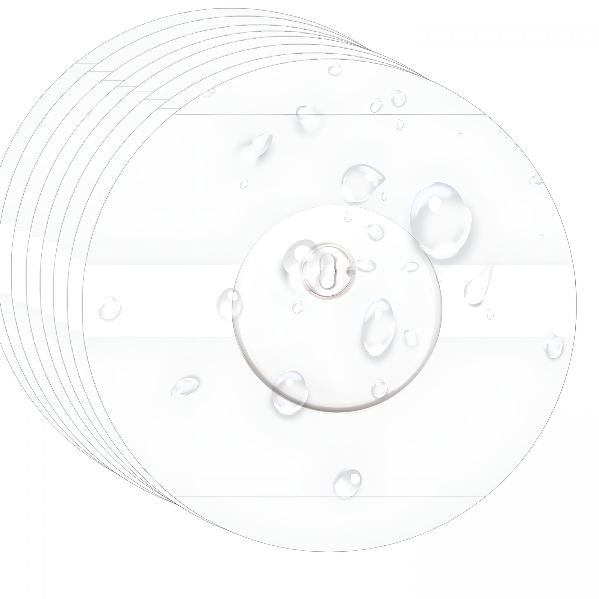 QARUN 2026 New Waterproof Sensor Covers for Libre 3,55 Pack Freestyle Libre 3 Adhesive Patches,Transparent Cgm Overpatch Tape Lasting to 14 Days-Without Hole