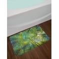 thumbnail image 2 of Forest Bath Mat, Evergreen Back Nature Area Mother Earth Lime Trunk Mangrove Flora Willow Photography, Non-Slip Plush Mat Bathroom Kitchen Laundry Room Decor, 29.5 X 17.5 Inches, Green, Ambesonne, 2 of 2