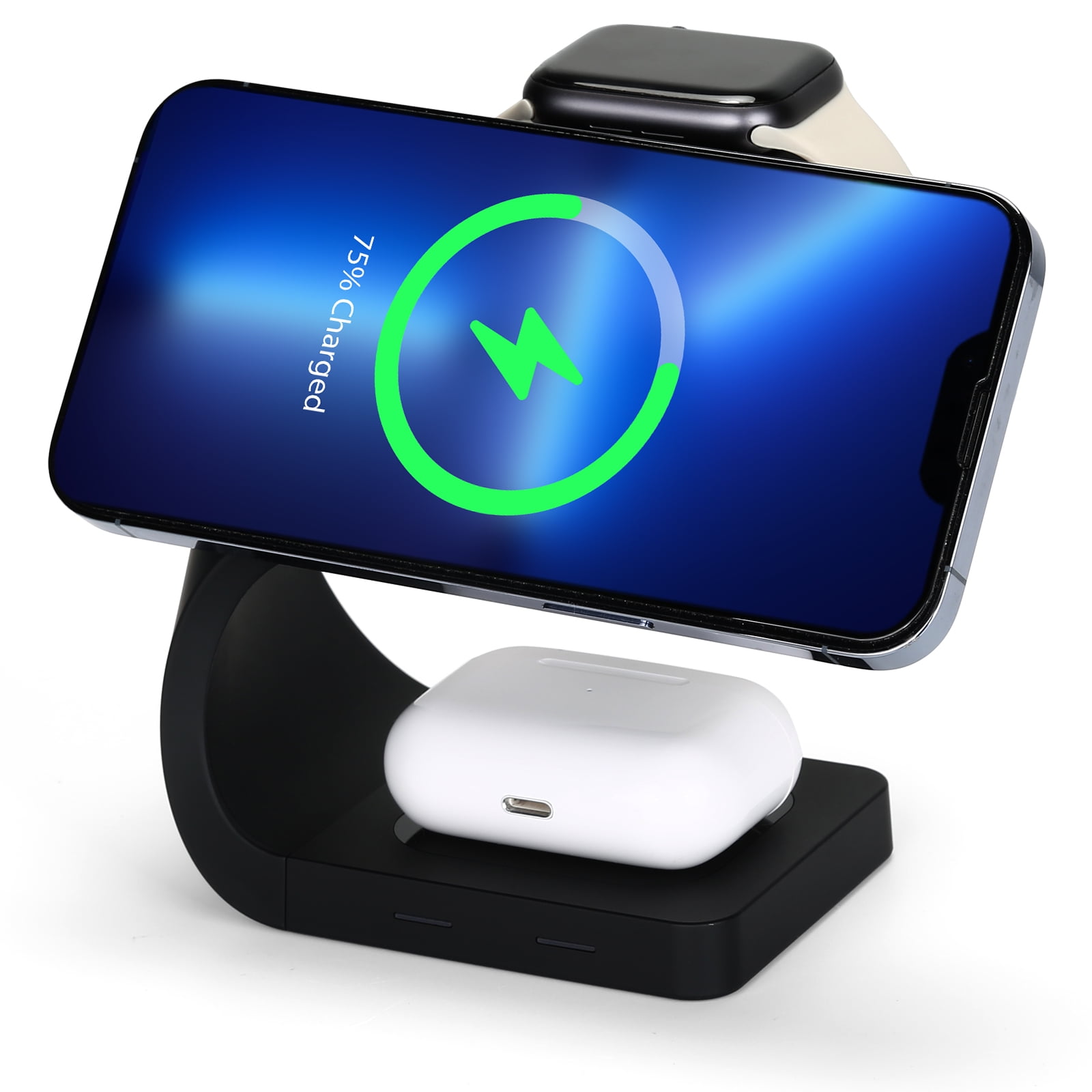 3 in 1 Wireless Charging Station 15W, 3.0 Fast Charging