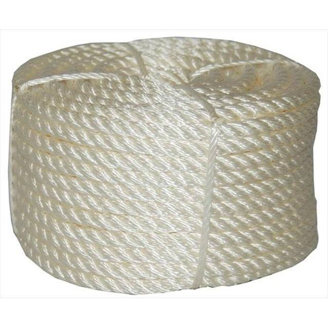625 in. x 100 ft. Twisted Nylon Rope Coilette