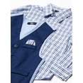 thumbnail image 4 of Nautica Boys 4-Piece Vest Set with Dress Shirt, Bow Tie, Vest, and Pants 3T Khaki/Navy, 4 of 6