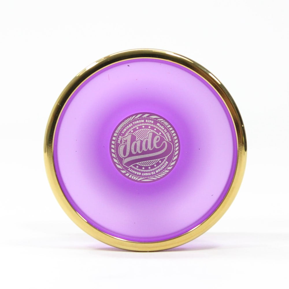 R2FG Jade Yo-Yo - Polycarbonate with Stainless Steel Rings - Organic YoYo (Purple)