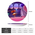 thumbnail image 4 of Lsque inside out 2 Pattern Ceramic Decorative Plate Decorative Plates with Display Stand Personalized Porcelain Plate Ceramic Ornaments for Wall Hanging Decoration-6in, 4 of 6