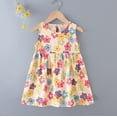 thumbnail image 2 of IFNWSV Girls Floral Print Sleeveless Summer Dresses Cotton A Line Beach Sundress Casual Dress with Pockets Multicolor 8-9 Years, 2 of 6