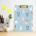 thumbnail image 2 of FORMRS Acrylic Clipboard with Low Profile Clip Standard A4 Letter Size, 12.5" x 9", Blue Rabbits, 2 of 8