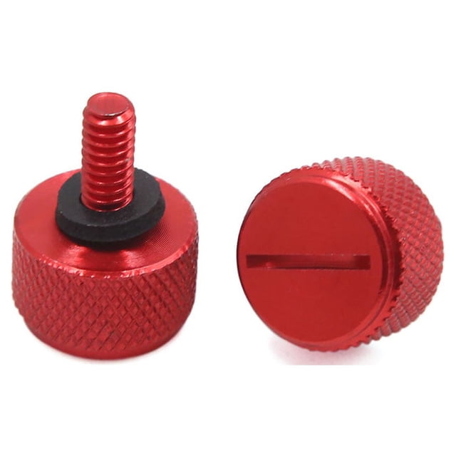 2uds Aleación Rojo M6 Macho Tornillo de Fijación del Sillín Asiento para la Moto Davidson