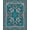 Teal Blue Coral, Pattern 4, variant on Design&I 8'x10' Washable Area Rug Snag-Free Fish Marine Reef Turtle Coral Seashell Nautical Ocean Motifs for Dining Room, Large Office, Lounge