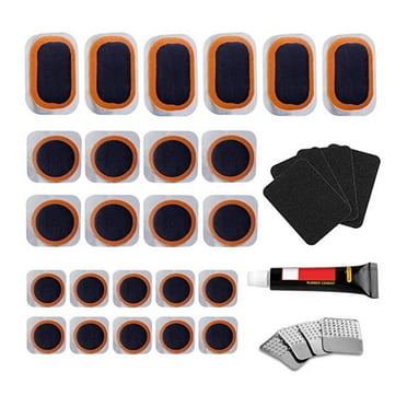 Bicycle Tube Puncture Repair Kit Bike.Inner Tire Patches Glue Patches Tool- K8Y2