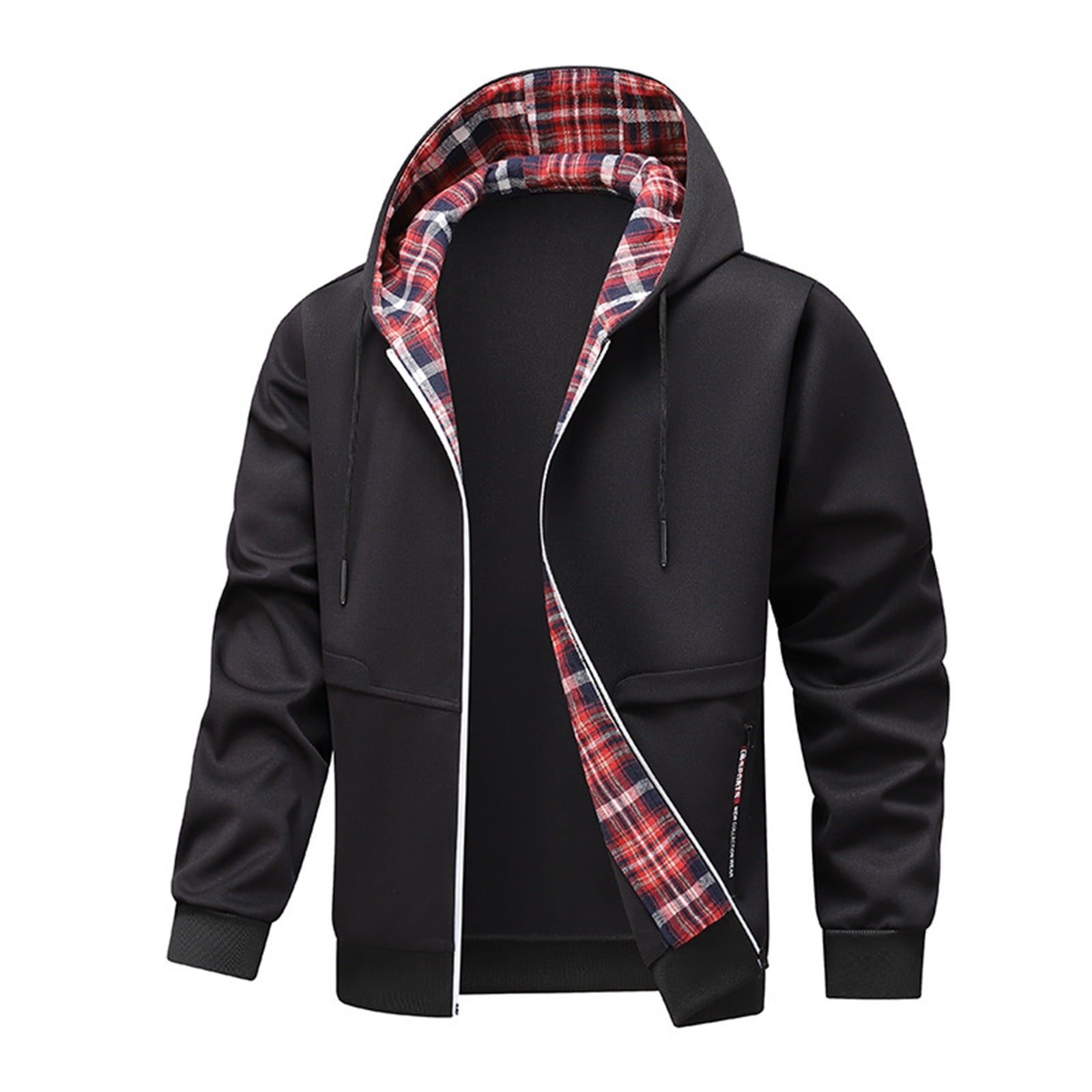 Niepce Inc Japanese Streetwear Zip Up Hooded Black Men's Techwear