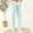 Blue, variant on Lumistal Knee High Stockings for Women 2 Pairs Fleece Thickened Cartoon Striped Warm Towel Floor Socks Stockings Over Knee Boot Socks Thigh High Stockings One Size