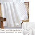 thumbnail image 4 of Curtainking Full Blackout Curtains for Bedroom 63 Inch Linen Curtains White Rod Pocket Thermal Insulated Curtains for Living Room Darkening Drapes Window Curtain 2 Panels, 4 of 9