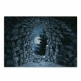 thumbnail image 1 of Gothic Cutting Board, Dark Cave the Full Moon at Night Scary Horror Medieval Art Print, Decorative Tempered Glass Cutting and Serving Board, Small Size, Blue Grey, by Ambesonne, 1 of 1