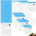 thumbnail image 2 of Sous Vide Bags 20pack Reusable Vacuum Food Storage Bags with 3 Sizes Vacuum Food Bags,4 Sealing Clips for Food Storage and Sous Vide Cooking (60pcs bags), 2 of 4