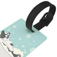 thumbnail image 3 of Sikiie French Bulldog Taking a Bath Luggage Tags Privacy Cover ID Label Suitcase Tags Identifiers For School Bags,Suitcases, 3 of 7