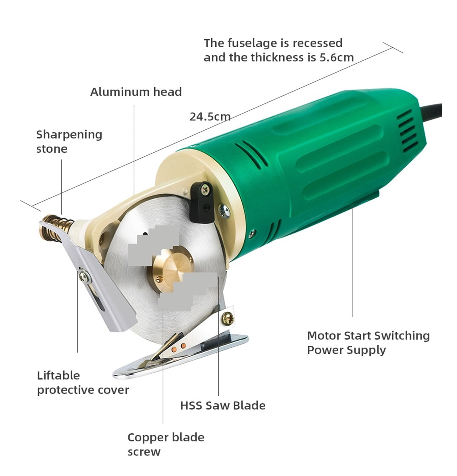 Electric Tailoring Scissors Fabric Cutting Tools Leather Cloth Electric Cutter Machine Blade Power Tools Cutting Saws ,Sharp & Durable