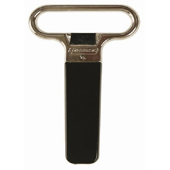 Extracteur de Liège à Deux Broches Plaqué Chrome 4.37 Pouces Ahh Super!, Noir