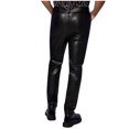 thumbnail image 4 of Men's Faux Leather Activewear Leggings Slim Fit Tight Pants Long Pu Pants Clubwear Casual Hip-Hop Pants Solid Color Pants Black, 4 of 4
