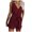 Red, variant on Womens Casual V Neck Bow Pocket Sleeveless Shorts Wide Shorts Jumpsuits Rompers Bod Suit Body Suit Wedding Guest Outfit for Women Corset Jumpsuits for Women Lace Back Jumpsuit Women Rompers Summer