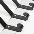 thumbnail image 3 of Danya B HA81806BK Stainless Steel Hanging Rack with Black Hooks, 3 of 3