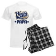 thumbnail image 6 of CafePress - Papa (Worlds Best) Men's Light Pajamas - Men's Light Loose Fit Cotton Pajama Set, 6 of 7