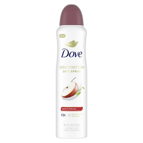 Dove Advanced Care Long Lasting Women's Antiperspirant Deodorant Spray, Apple & White Tea, 3.8 oz