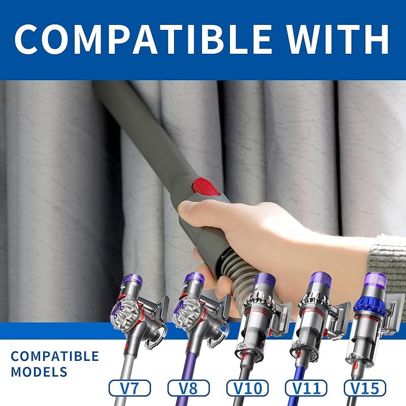 Attachment Kit - Extension Hose and Crevice Tool for Cordless Vacuum Cleaner Dy*son G5 GEN5 V15 V12 V11 V10 V7 V8 Absolute Animal Motorhead Trigger Model