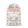thumbnail image 1 of 10 MOQ personalizado Santa Sacks sublimación ornamento en blanco decoración dinosaurio bolsa de Navidad con logotipo, 1 of 4