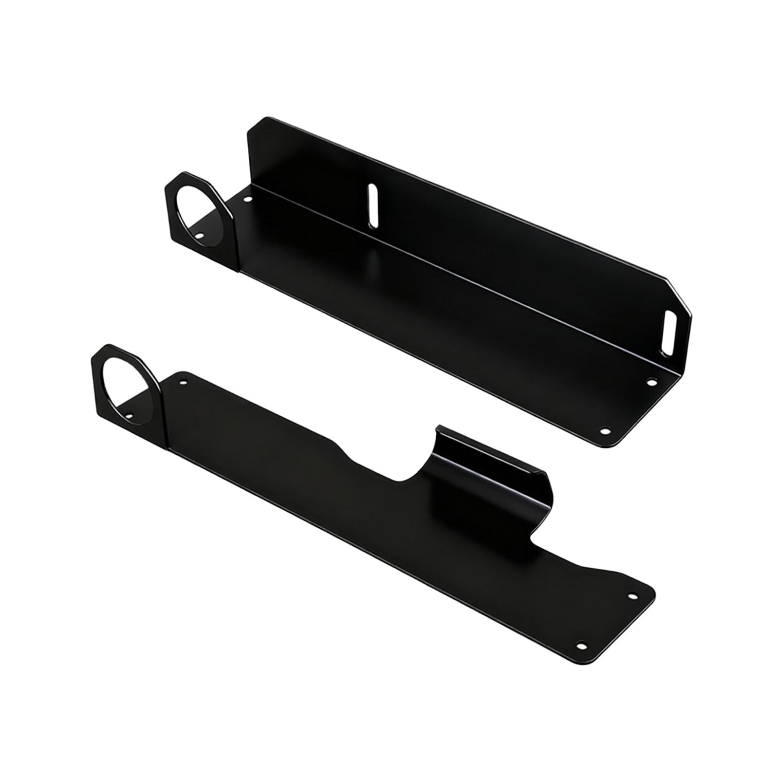 Miulika Wall Mounted Floor Jack Stand Hydraulic Trolley Jack Holder Organized Space Saving Heavy Duty Bracket for Park Yard Tool Room black