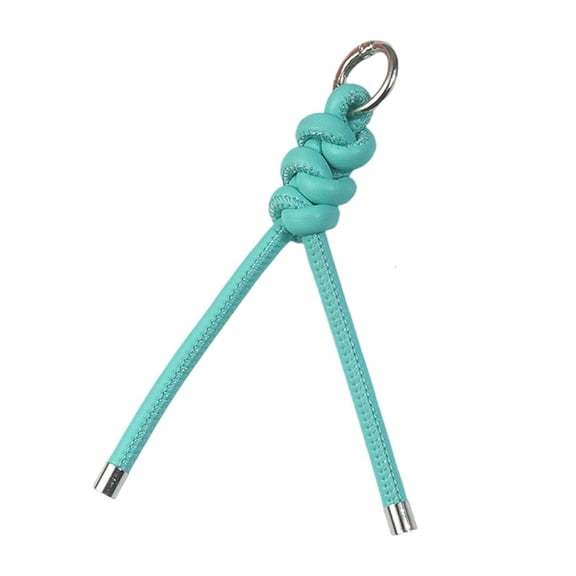 Yammee Unique Braided PU Leather Strap Key Holder Keychain Pendant Ornament Decors