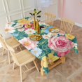 thumbnail image 6 of Pioneer Flower Floral Print Pattern Rectangle Tablecloth 60"x120",Waterproof Polyester Rectangle Table Cloth, Wipeable Spillproof Polyester Tablecloth for Dining, Camping, Indoor and Outdoor, 6 of 6
