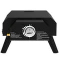 thumbnail image 4 of Royal Gourmet GP1301 Portable Gas Pizza Oven with 13-inch Pizza Stone,with Collapsible Legs for Backyard, Outdoor, Handmade Pizza, Black, 4 of 12