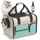 thumbnail image 1 of Bolsa Plegable para Transportar Gatos, Duradera, con Lado Blando, con Ventana, Bolsillos, Correa para el Hombro, Bolsa de Viaje para Mascotas Espaciosa para Gatos, Cachorros, Camping, Aerolínea Al Aire Libre Aprobada, 1 of 11