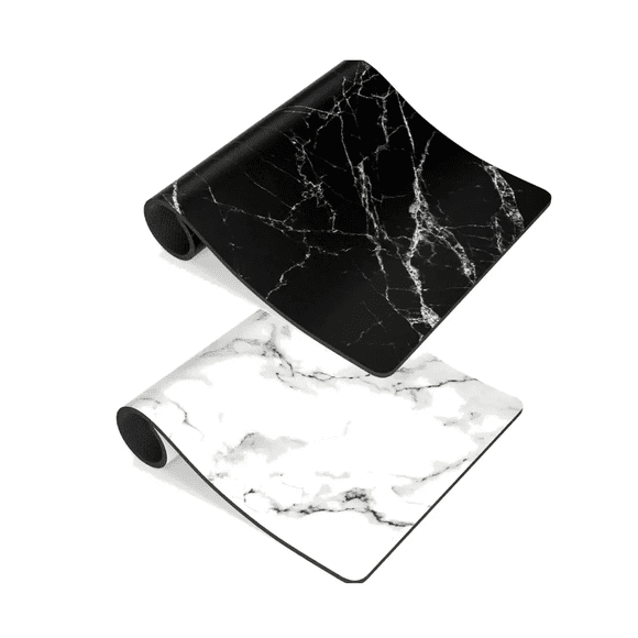 2pz Tapete Bar, Escurridor Platos, Tapete Cocina Escurridores Malubero Blanco y Negro