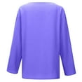 thumbnail image 5 of VNKIDY Women Shirts Ladies Solid Color Blouse Long Sleeve Notch Neckline Loose Fit Versatile Shirt For Office Casual Looks Trendy Tops, 5 of 8