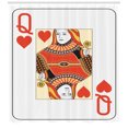 thumbnail image 3 of Ambesonne Queen Shower Curtain, Playing Poker Card Deck, 69"Wx75"L, Vermilion Yellow White, 3 of 3