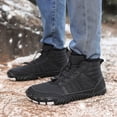 thumbnail image 1 of Bottes de Randonnée Imperméables, Chaussures d'Hiver Chaudes Doublées Antidérapantes pour Extérieur 43 Est Noir, 1 of 9
