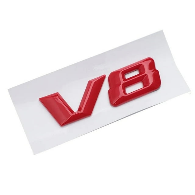 ZWP ABS Chrome Letters Car Fender Badge Sticker V8 Emblem Logo Compatible With Mercedes Maybach S600 W222 S500 W140 CL600 M275 CLS63