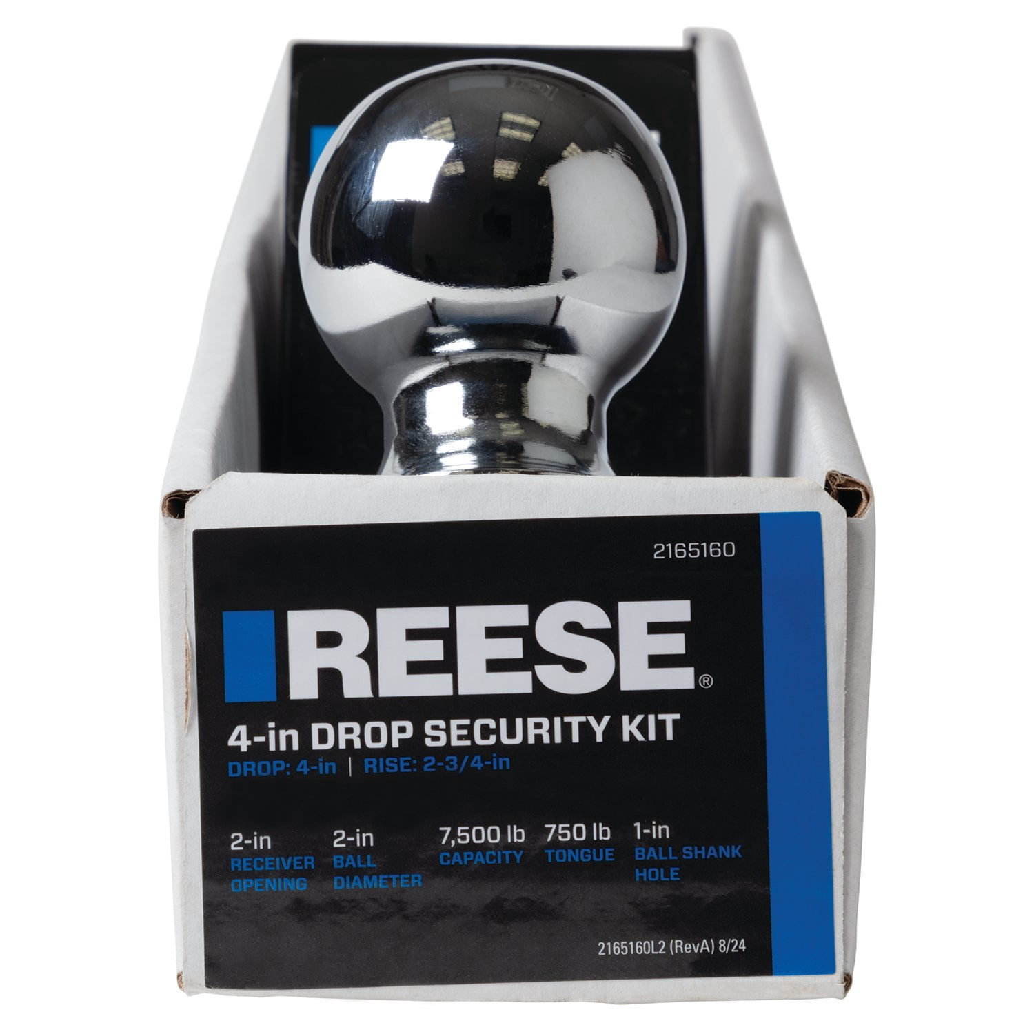 REESE® Trailer Hitch Ball Mount Security Kit, Fits 2 inch Receiver, 7,500 lbs. Capacity, 2165160