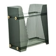 thumbnail image 2 of Bathroom Counter Organizer Shelf, Bathroom Organizer Countertop, 2 Tier Cosmetics Storage Display Rack Makeup Organizer, for Dresser Office Green, 2 of 8