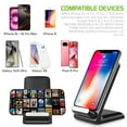 thumbnail image 6 of Cellet 2-Coils 10Watt / 2.1Amp Wireless Charger, Fast Wireless Charging Stand for All Wireless (Qi) Enabled Devices - Black, 6 of 10