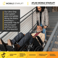 thumbnail image 6 of Mobile Stairlift Atlas Portable Stair Climber Wheelchair Lift Transport, 440 lb Limit, 6 of 9