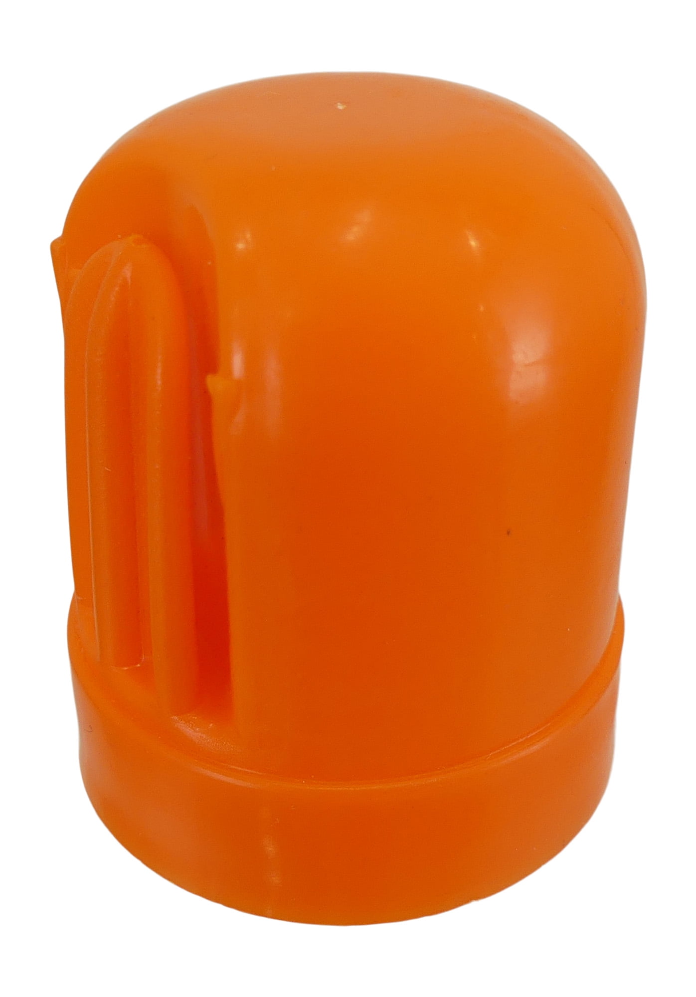 Safety Orange Cap for T Posts and U Posts, Vertical Clip for Wire and Tape Support, Cover Exposed Ends of Tent Stakes, Rebar, Pipe Ends, Livestock Fencing, Includes 15 Fence Caps, by Tech Team